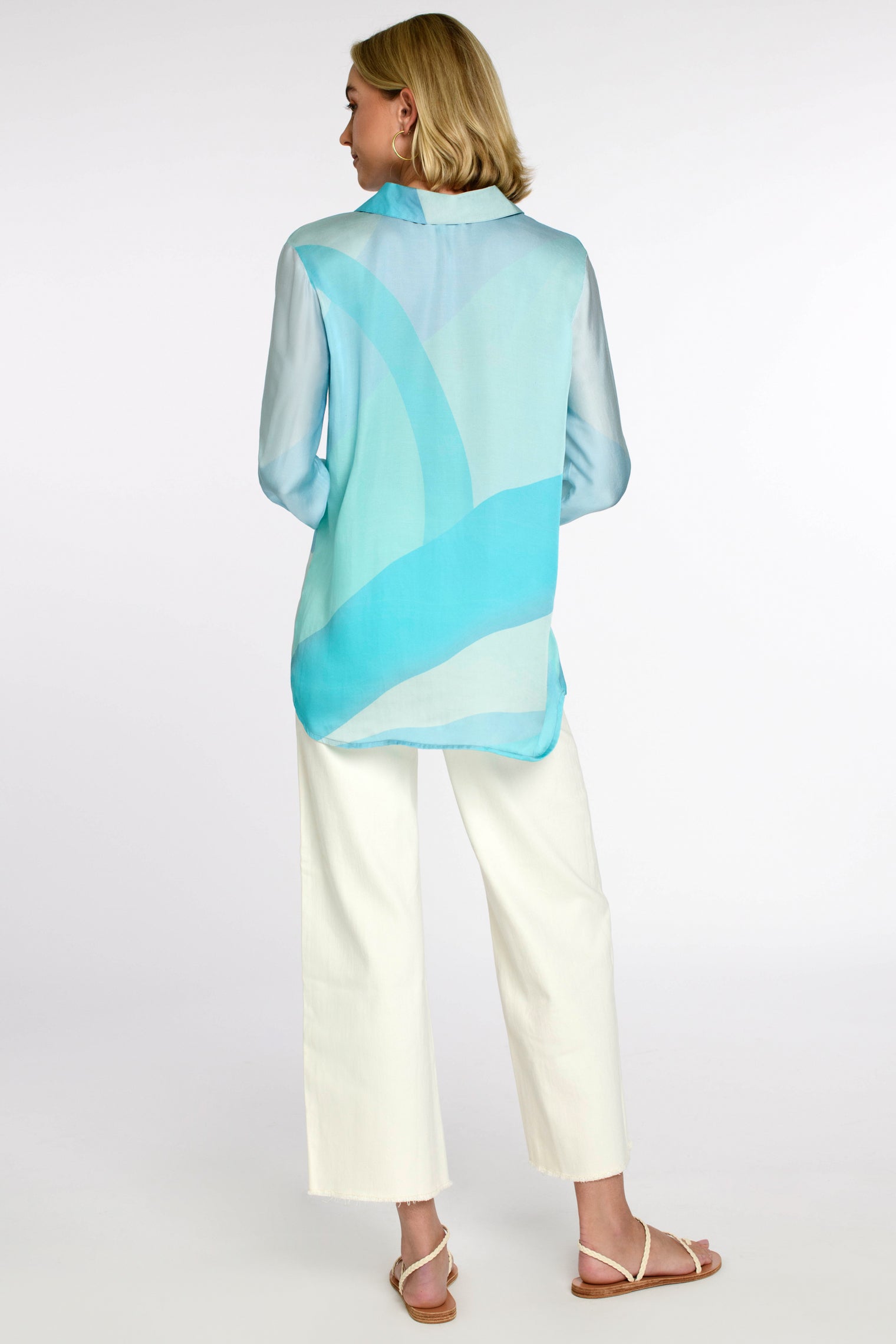 Women's Button Down | Greenland Ice