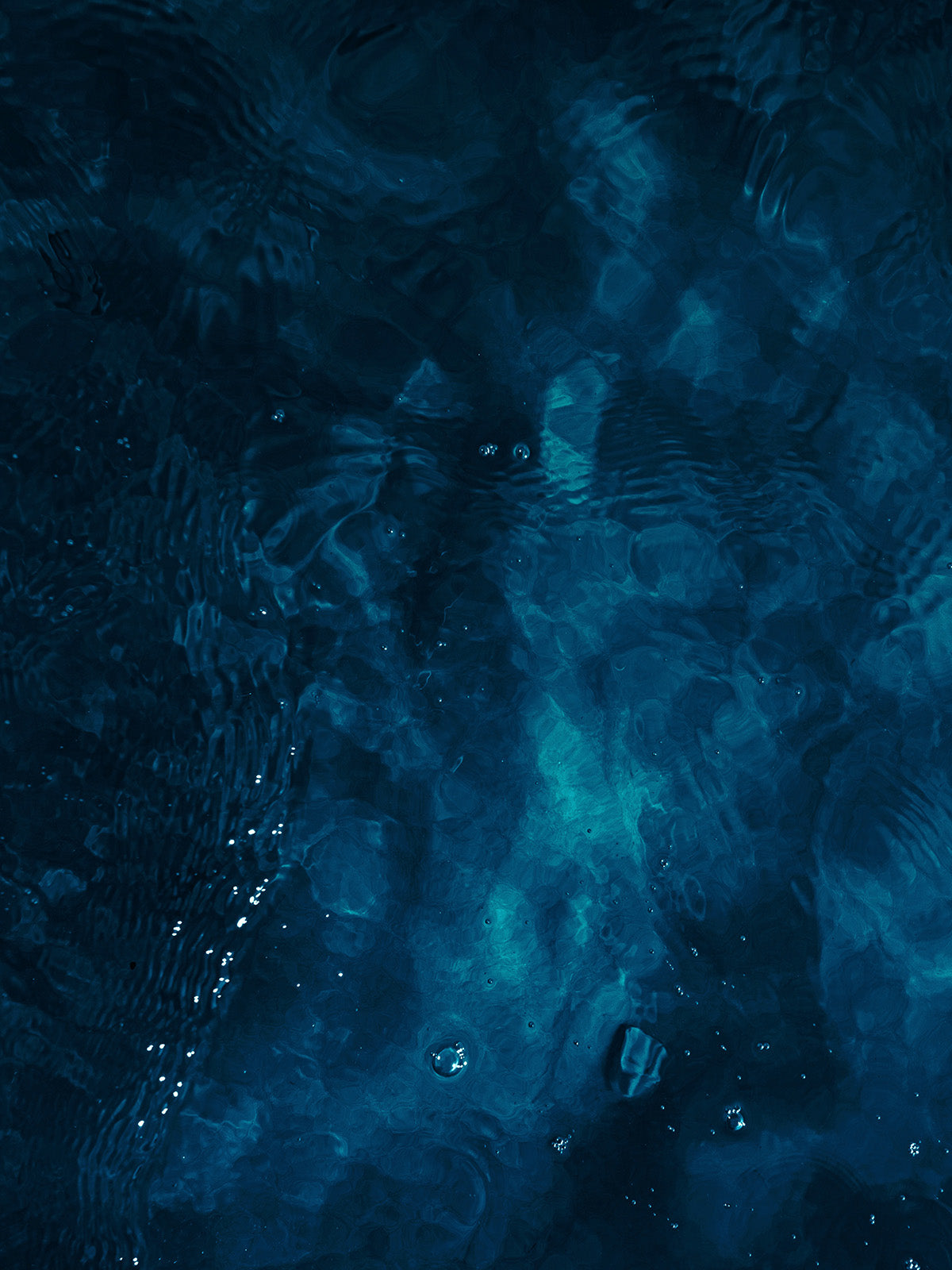 Reversible Halter Swimsuit | Moonlit Water to Midnight Blue